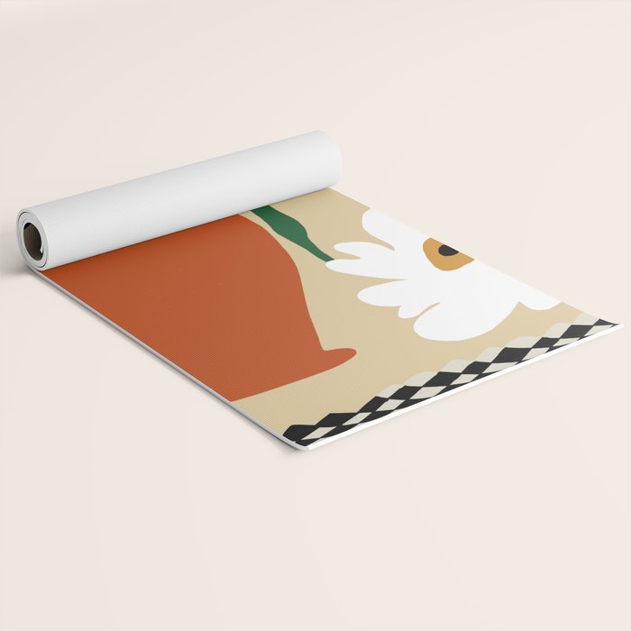 Happy flower fall pottery  Yoga Mat Gallery Image 2