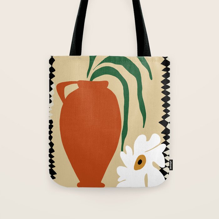 Happy flower fall pottery  Tote Bag Gallery Image 1