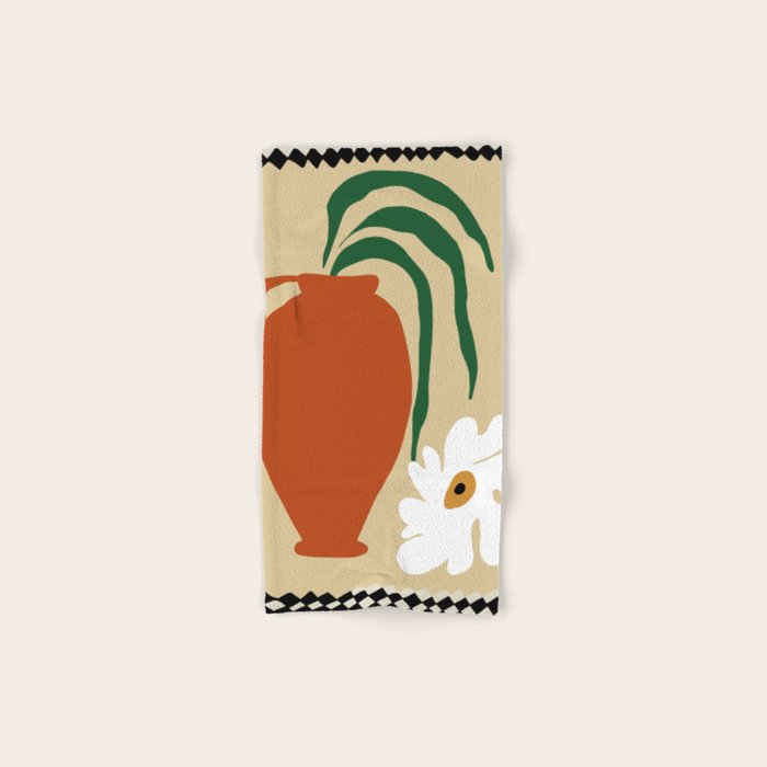 Happy flower fall pottery  Bath Towel Gallery Image 1