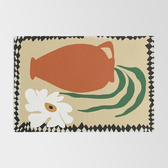 Happy flower fall pottery  Rug Gallery Image 2