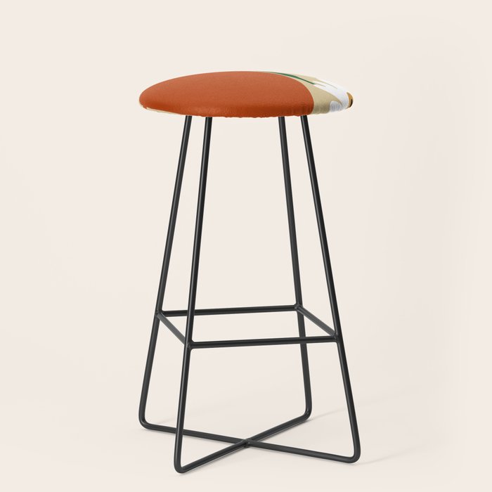 Happy flower fall pottery  Stool Gallery Image 1