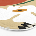 Happy flower fall pottery  Bath Mat Gallery Image 3