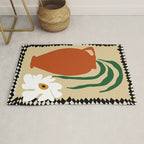 Happy flower fall pottery  Rug Gallery Image 1