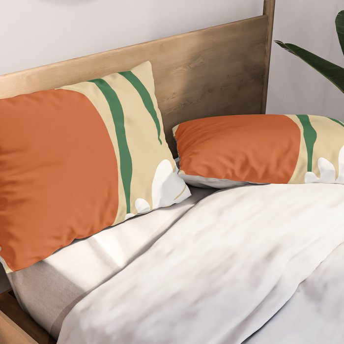 Happy flower fall pottery  Pillow Sham Gallery Image 2