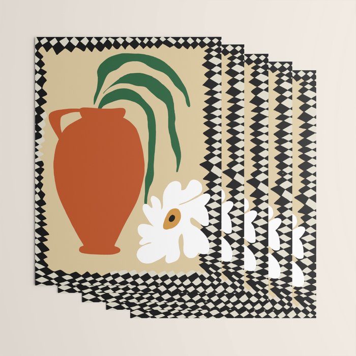 Happy flower fall pottery  Wrapping Paper Gallery Image 3