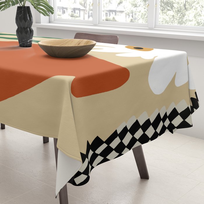 Happy flower fall pottery  Tablecloth Gallery Image 3