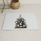 Decorated christmas tree Rug Gallery Image 1