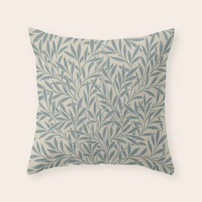 William Morris Willow Slate Throw Pillow Gallery Image 6