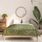 Olive Green Celestial Magic Sun Moon Stars Comforter Gallery Image 3