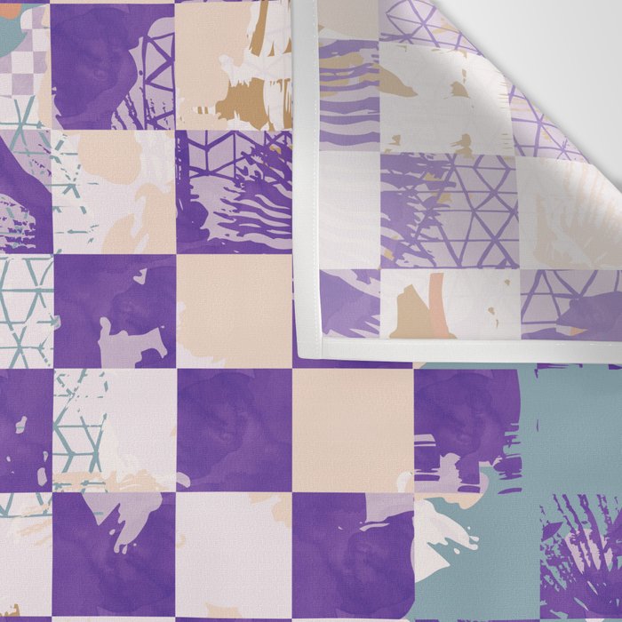 Grid of artistic strokes L Wall Tapestry Gallery Image 3