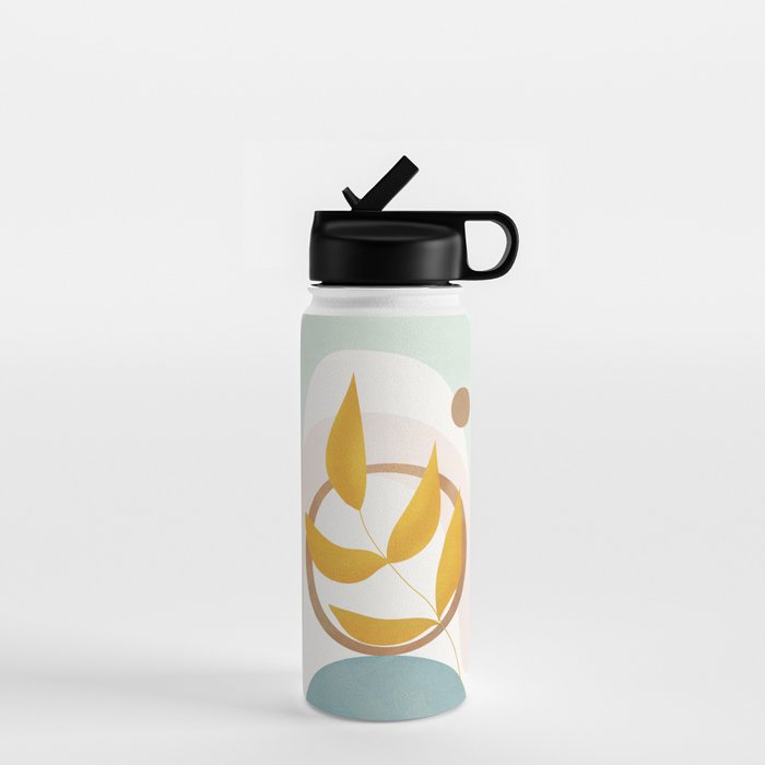 Soft Abstract Shapes 14 Water Bottle Gallery Image 1