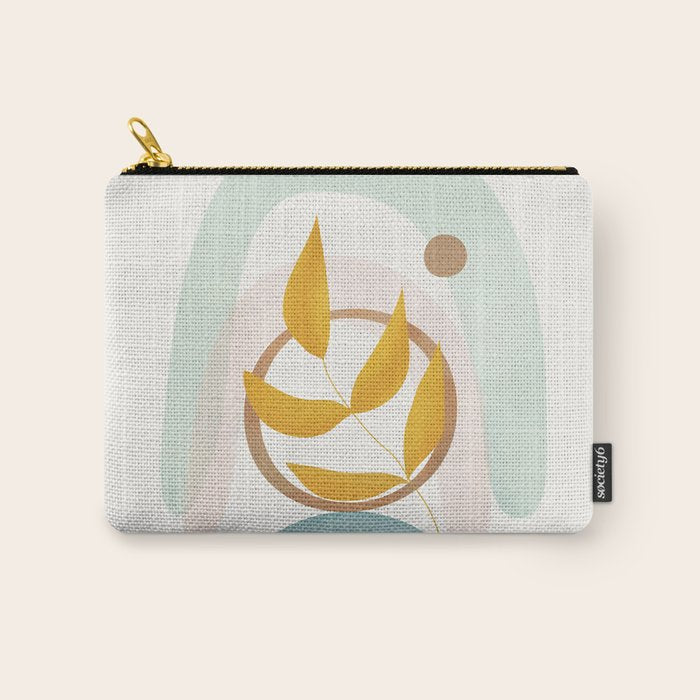 Soft Abstract Shapes 14 Carry All Pouch Gallery Image 1
