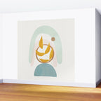 Soft Abstract Shapes 14 Wall Mural Gallery Image 2