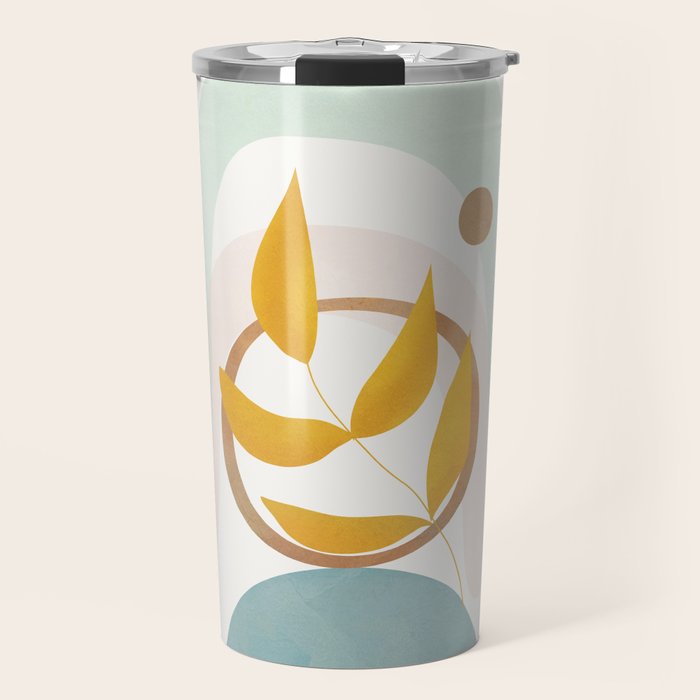 Soft Abstract Shapes 14 Travel Mug Gallery Image 1