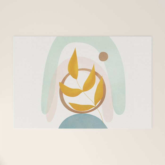 Soft Abstract Shapes 14 Welcome Mat Gallery Image 1