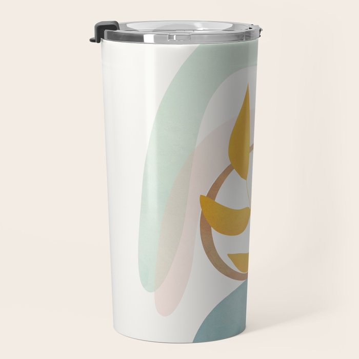 Soft Abstract Shapes 14 Travel Mug Gallery Image 3