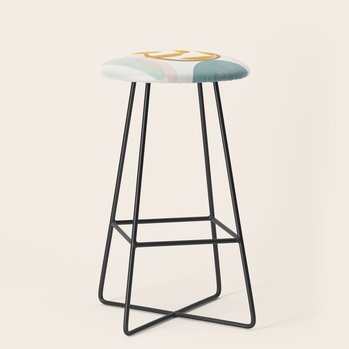 Soft Abstract Shapes 14 Stool Gallery Image 1