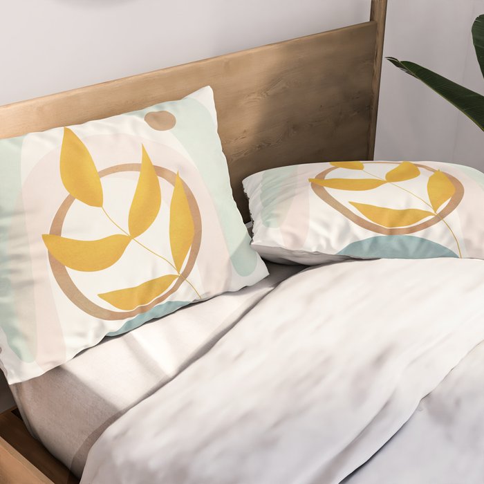Soft Abstract Shapes 14 Pillow Sham Gallery Image 2