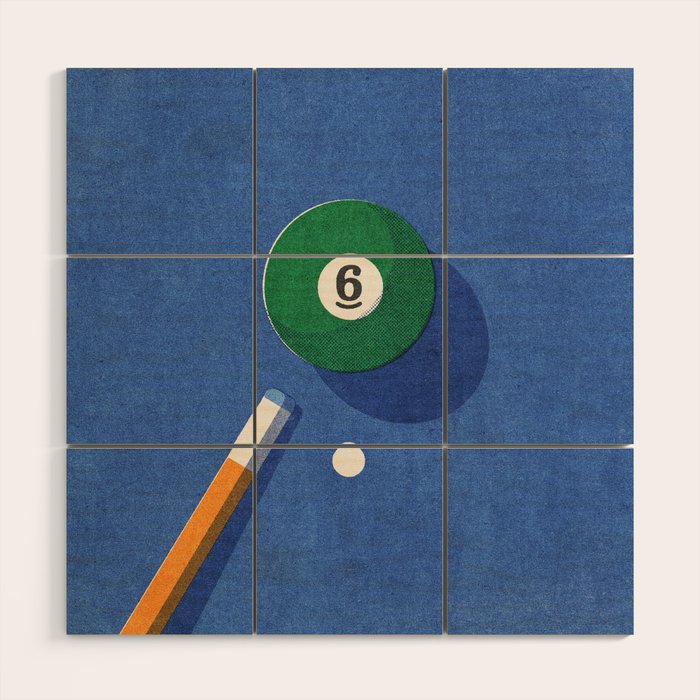 BALLS / Billiards - ball 6 I Wood Wall Art Gallery Image 1