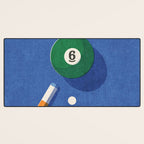 BALLS / Billiards - ball 6 I Desk Mat Gallery Image 3