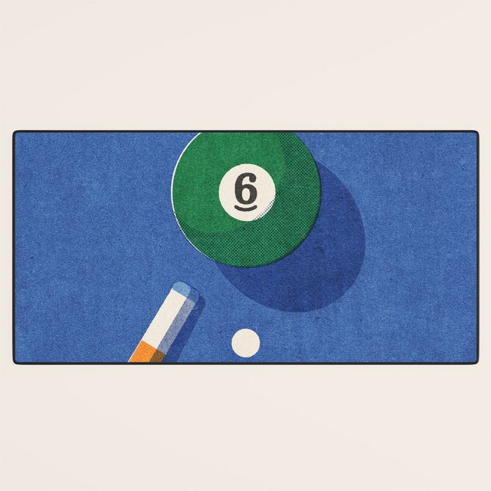 BALLS / Billiards - ball 6 I Desk Mat Gallery Image 3