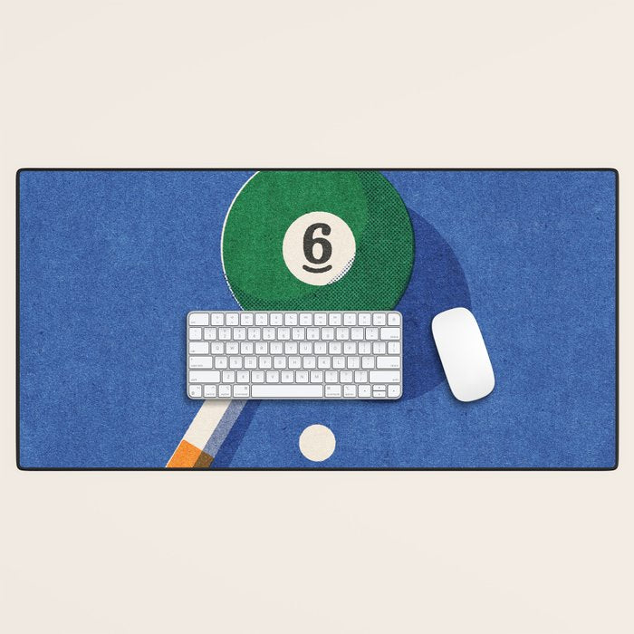 BALLS / Billiards - ball 6 I Desk Mat Gallery Image 1