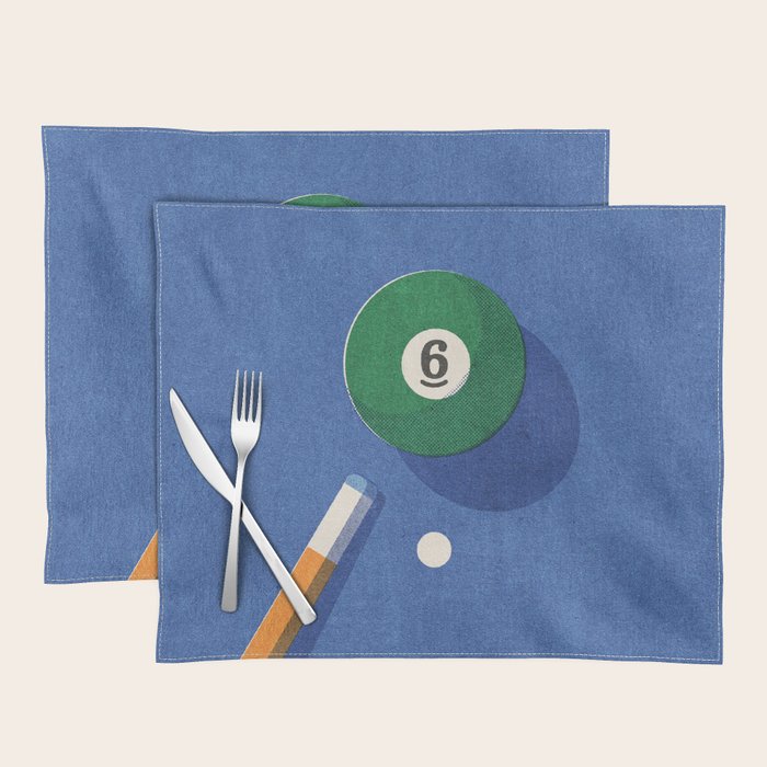 BALLS / Billiards - ball 6 I Placemat Gallery Image 1
