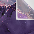 Glitter Agate Purple Pink Indigo Geode Marble Pattern Wall Tapestry Gallery Image 3