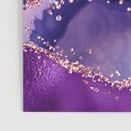 Glitter Agate Purple Pink Indigo Geode Marble Pattern Poster Gallery Image 3