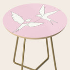 Two Swallows Line Art Side Table Gallery Image 2