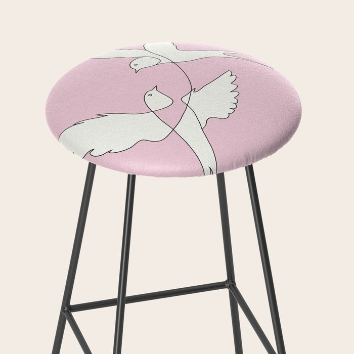 Two Swallows Line Art Stool Gallery Image 2