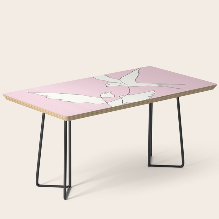 Two Swallows Line Art Coffee Table Gallery Image 1