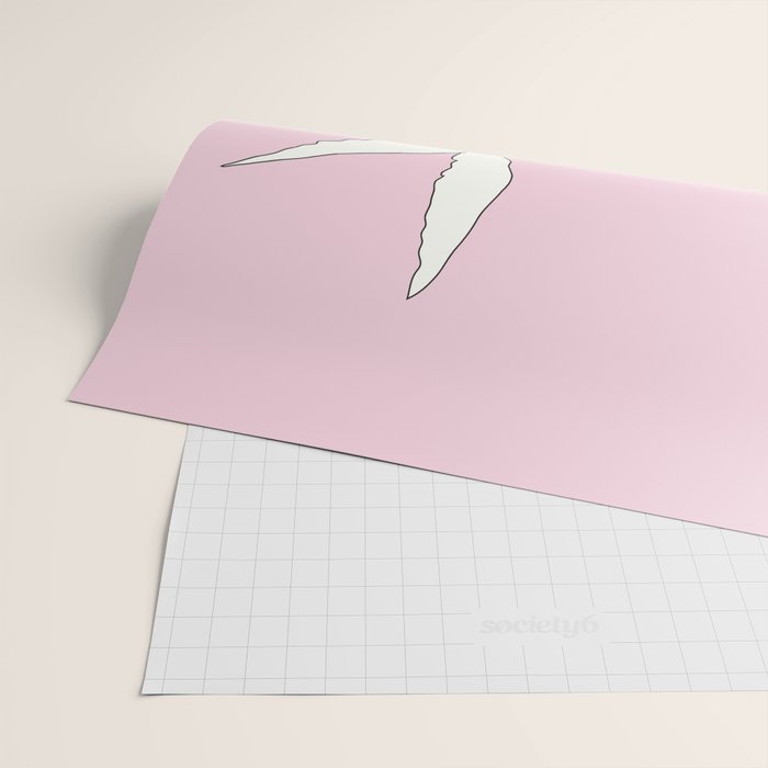 Two Swallows Line Art Wrapping Paper Gallery Image 2