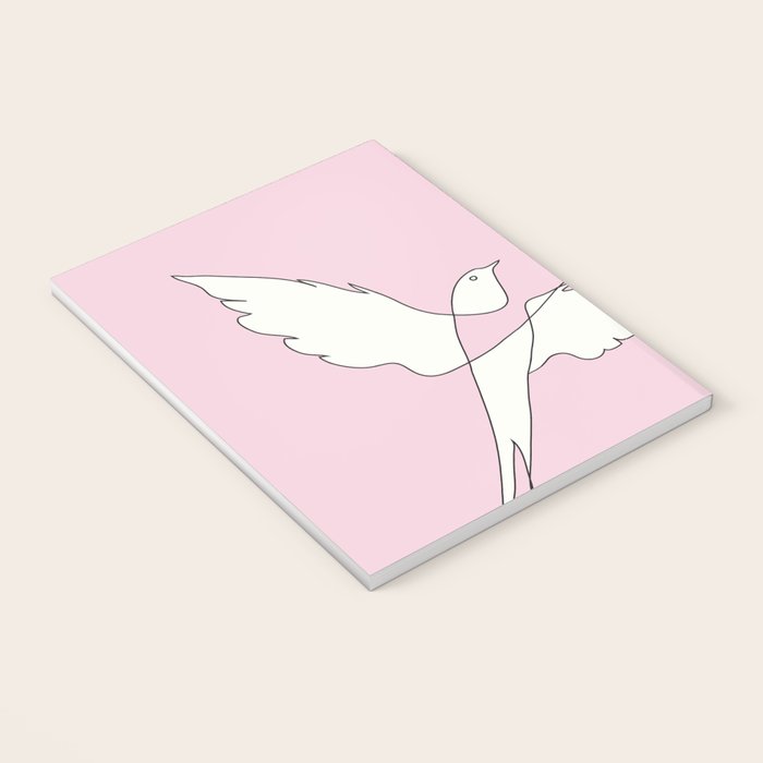 Two Swallows Line Art Notebook Gallery Image 3