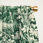 Green Toile de Jouy Window Curtain Gallery Image 2