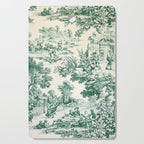 Green Toile de Jouy Cutting Board Gallery Image 1