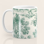 Green Toile de Jouy Coffee Mug Gallery Image 3