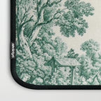 Green Toile de Jouy Laptop Sleeve Gallery Image 3