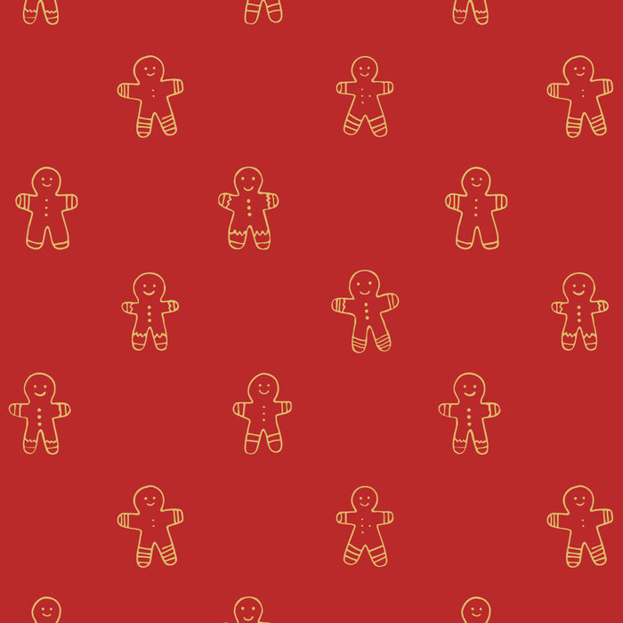 Red gingerbread christmas cookie pattern Coffee Mug Gallery Image 2