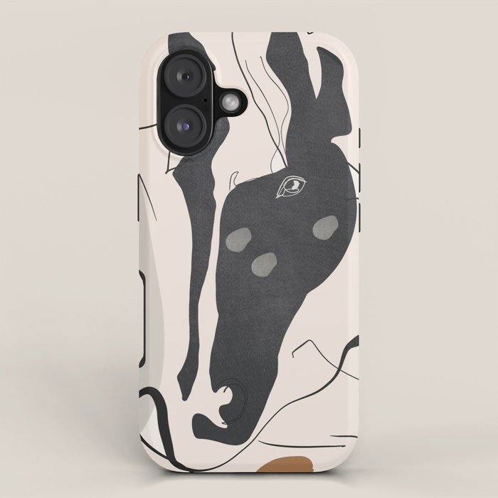 Abstract Minimal Horse 3 iPhone Case Gallery Image 1