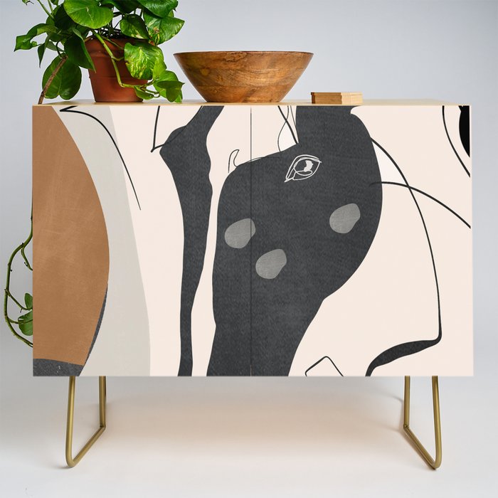 Abstract Minimal Horse 3 Credenza Gallery Image 1