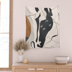 Abstract Minimal Horse 3 Wall Tapestry Gallery Image 2
