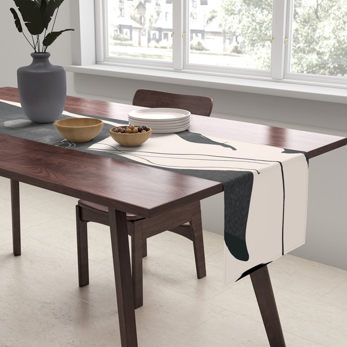 Abstract Minimal Horse 3 Table Runner Gallery Image 2