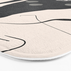 Abstract Minimal Horse 3 Bath Mat Gallery Image 3