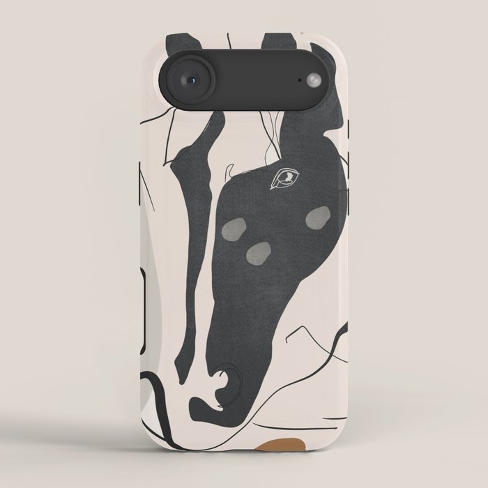Abstract Minimal Horse 3 iPhone Case Gallery Image 2