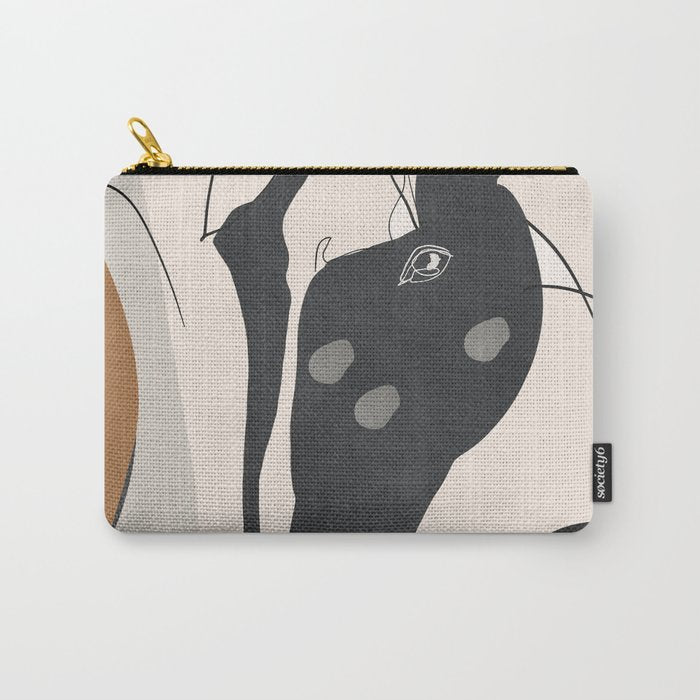Abstract Minimal Horse 3 Carry All Pouch Gallery Image 1