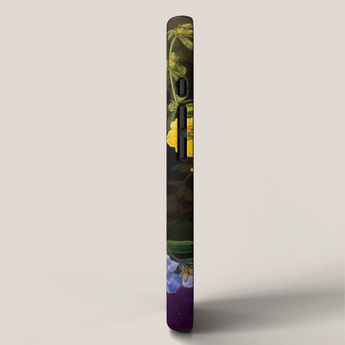 Vintage & Shabby Chic - Tropical Night Bird Flower Garden iPhone Case Gallery Image 2