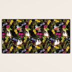 Vintage & Shabby Chic - Tropical Night Bird Flower Garden Desk Mat Gallery Image 3