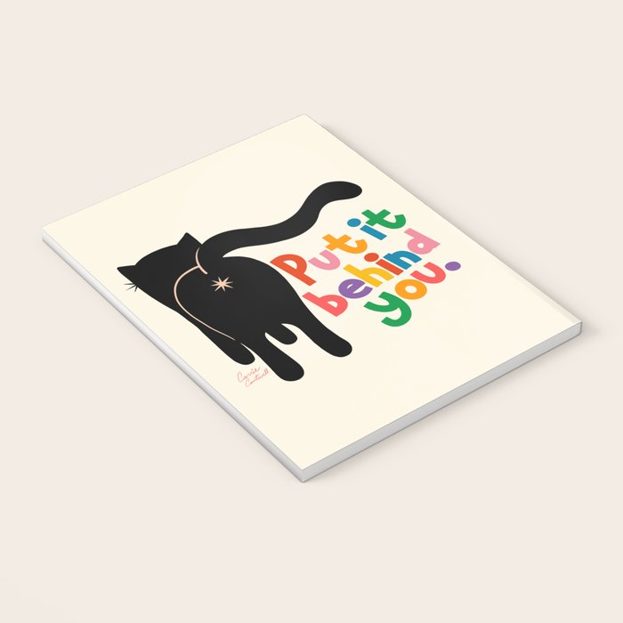 Put It Behind You - Funny Cat Butt Pun Notebook Gallery Image 3