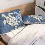 Honu Sea Turtle Hawaiian Tapa  Pillow Sham Gallery Image 2